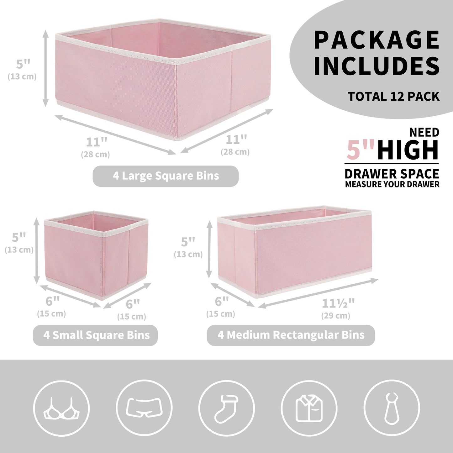 Drawer Storage Bins