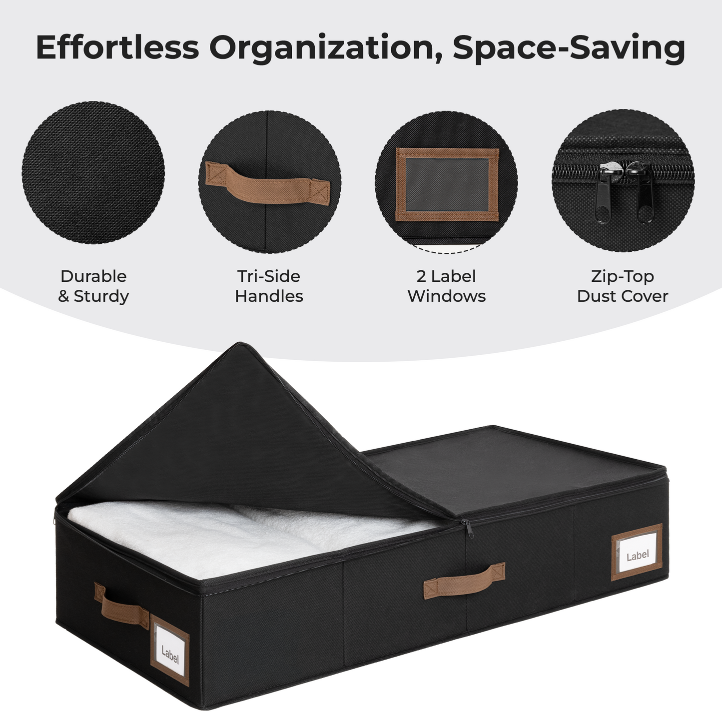 Under Bed Storage Container with Lid