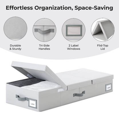 Foldable Organizer with Tri-Fold Lid