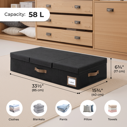 Foldable Organizer with Tri-Fold Lid