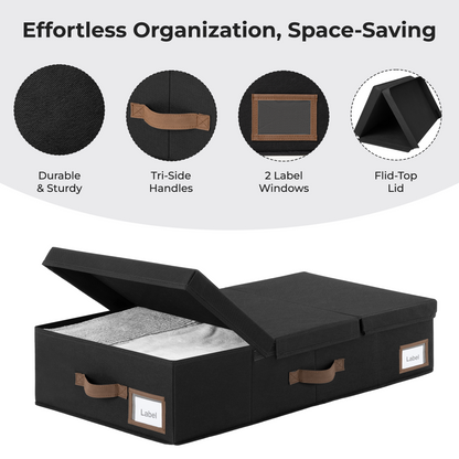 Foldable Organizer with Tri-Fold Lid