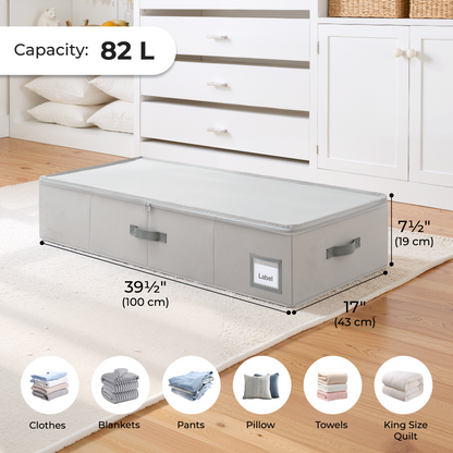 Under Bed Storage Container with Lid