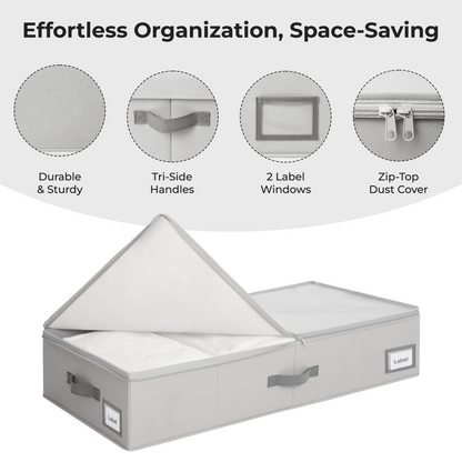 Under Bed Storage Container with Lid