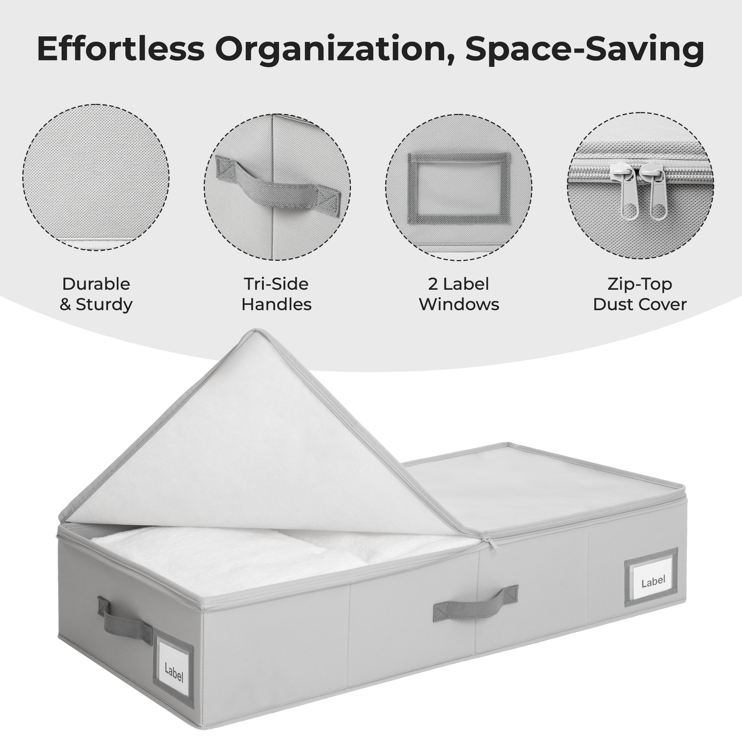 Under Bed Storage Container with Lid
