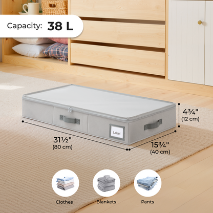 Under Bed Storage Container with Lid
