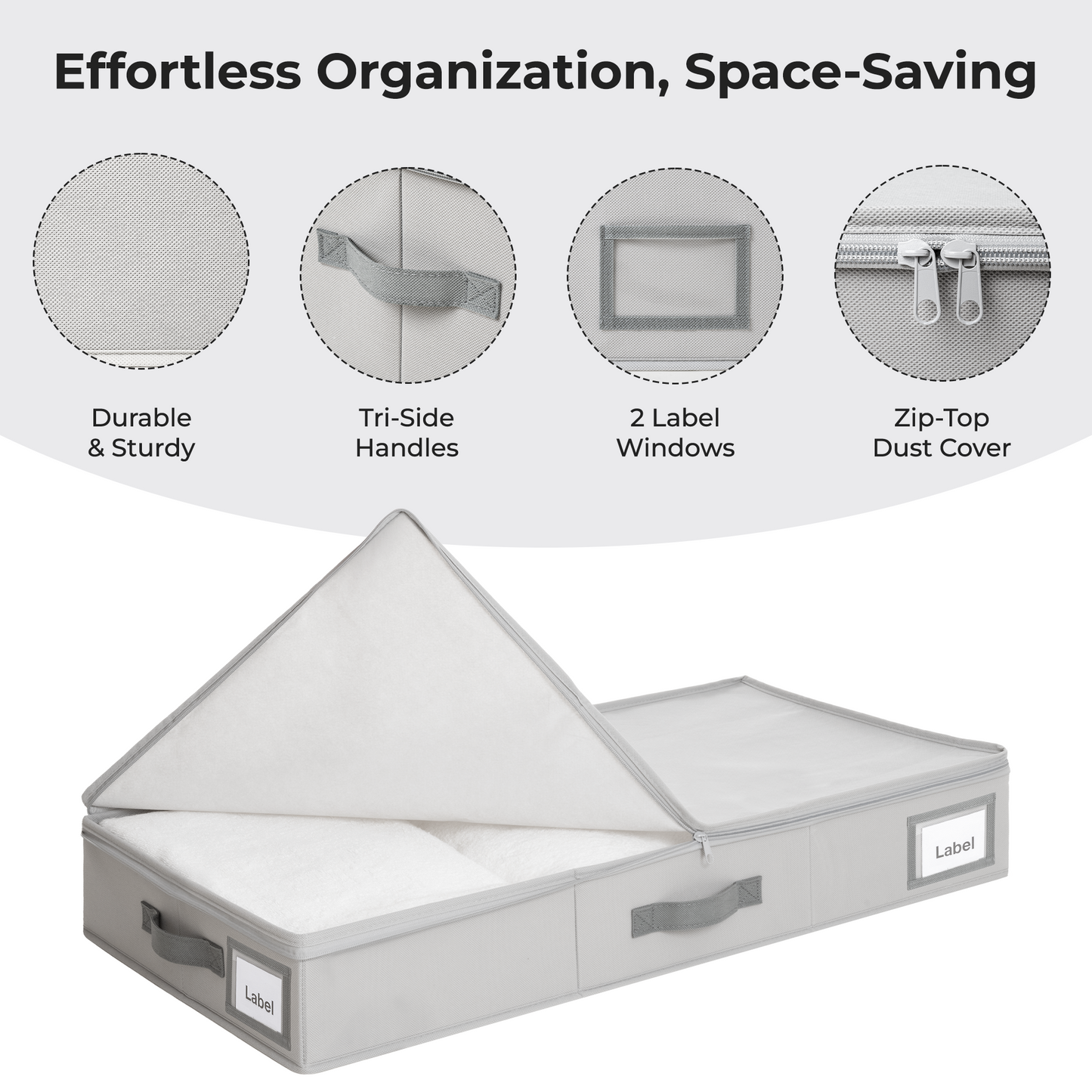Under Bed Storage Container with Lid